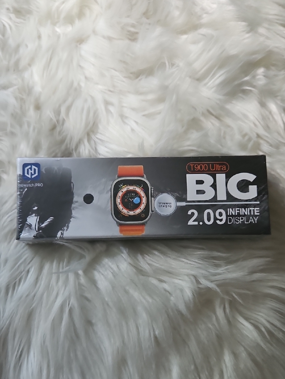 T900 Ultra Smartwatch with Orange Strap - 2.09" Display